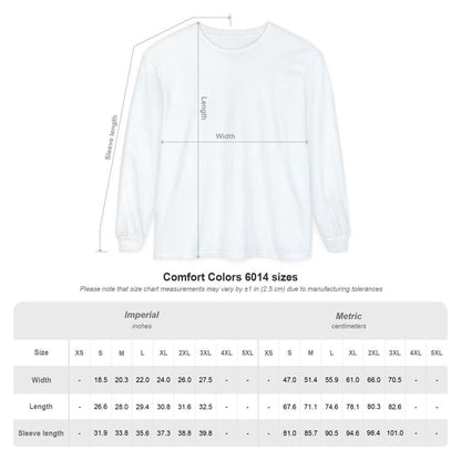 Measurement chart for a white shirt with size chart details on a white background