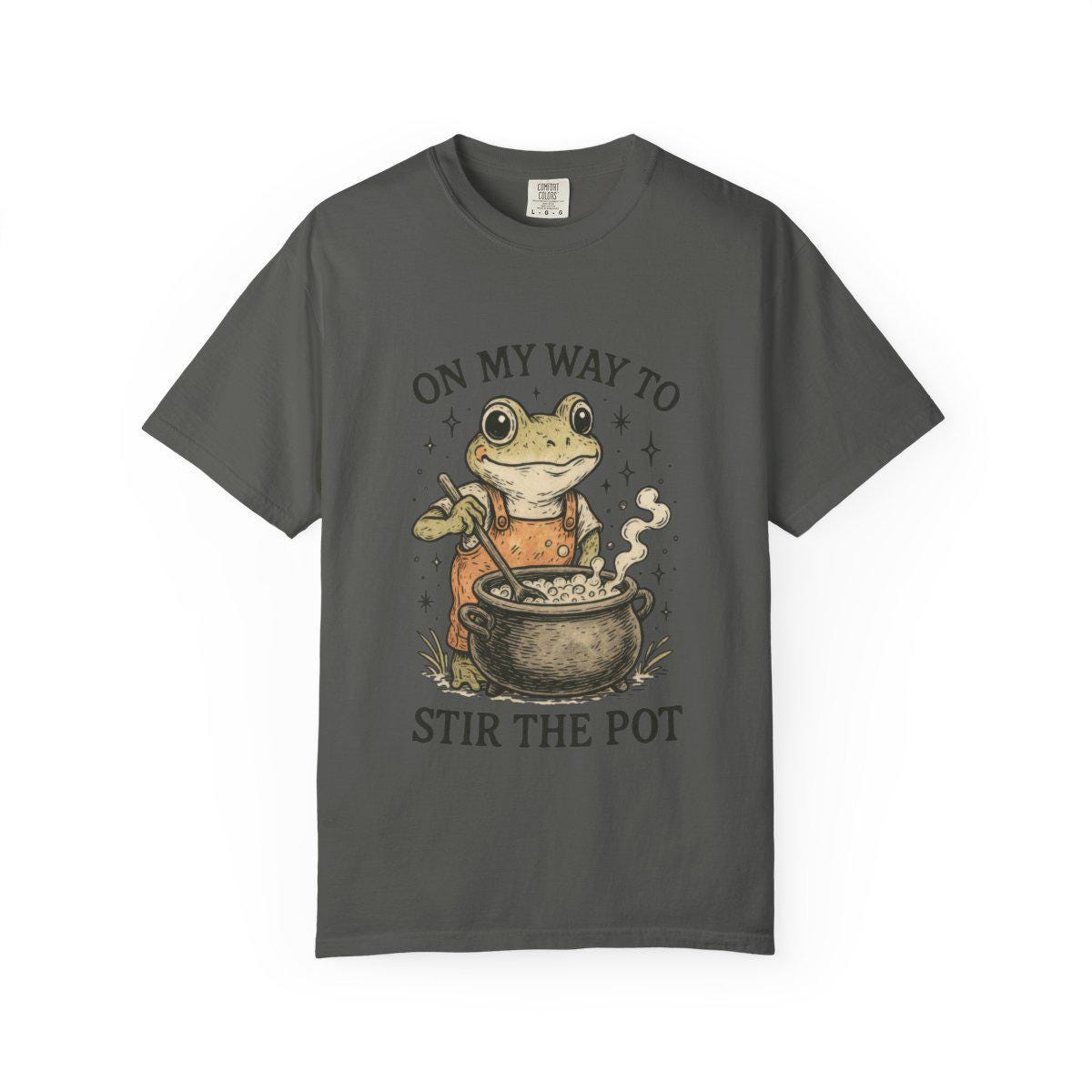 On My Way to Stir the Pot — Frog Graphic Tee