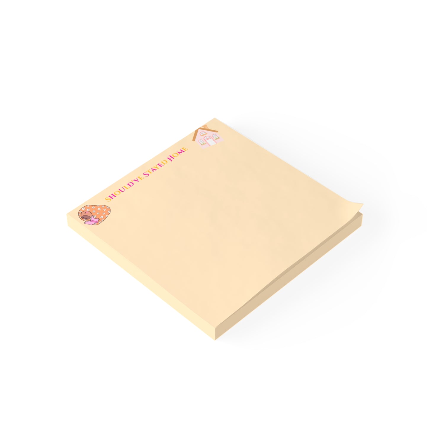 Beige sticky notes with 'Happy Mother's Day' text on a white background