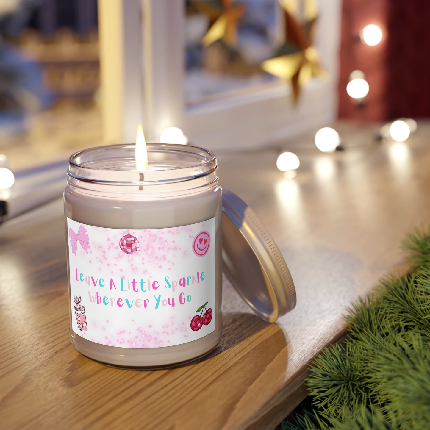 Leave A Little Sparkle Wherever You Go Soy Candle