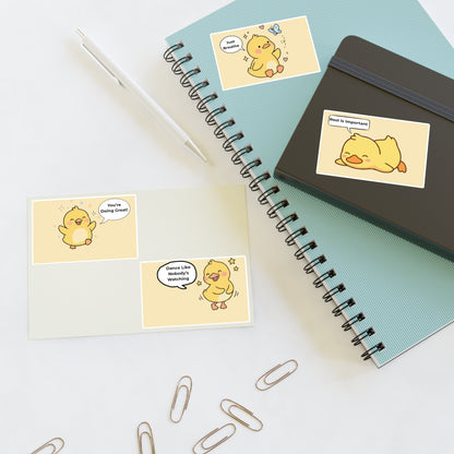 Motivational Duckies  Sticker Sheets