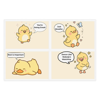 Motivational Duckies  Sticker Sheets
