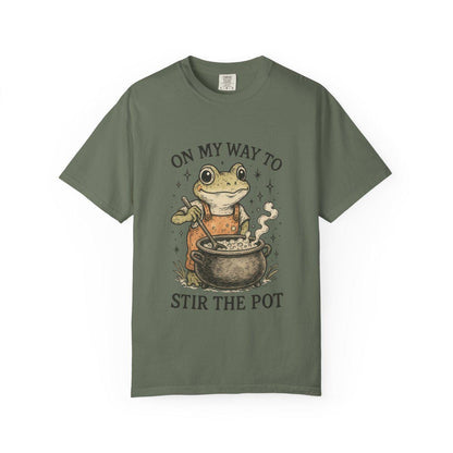 On My Way to Stir the Pot — Frog Graphic Tee