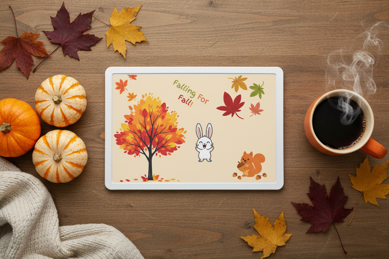 Autumn flat lay