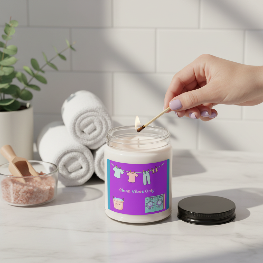 Clean Vibes Candle - No Lid Lighting