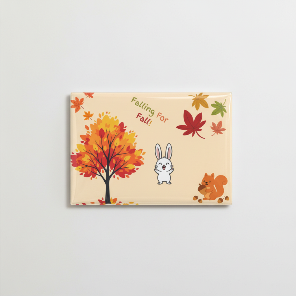 Close-up of fall magnet