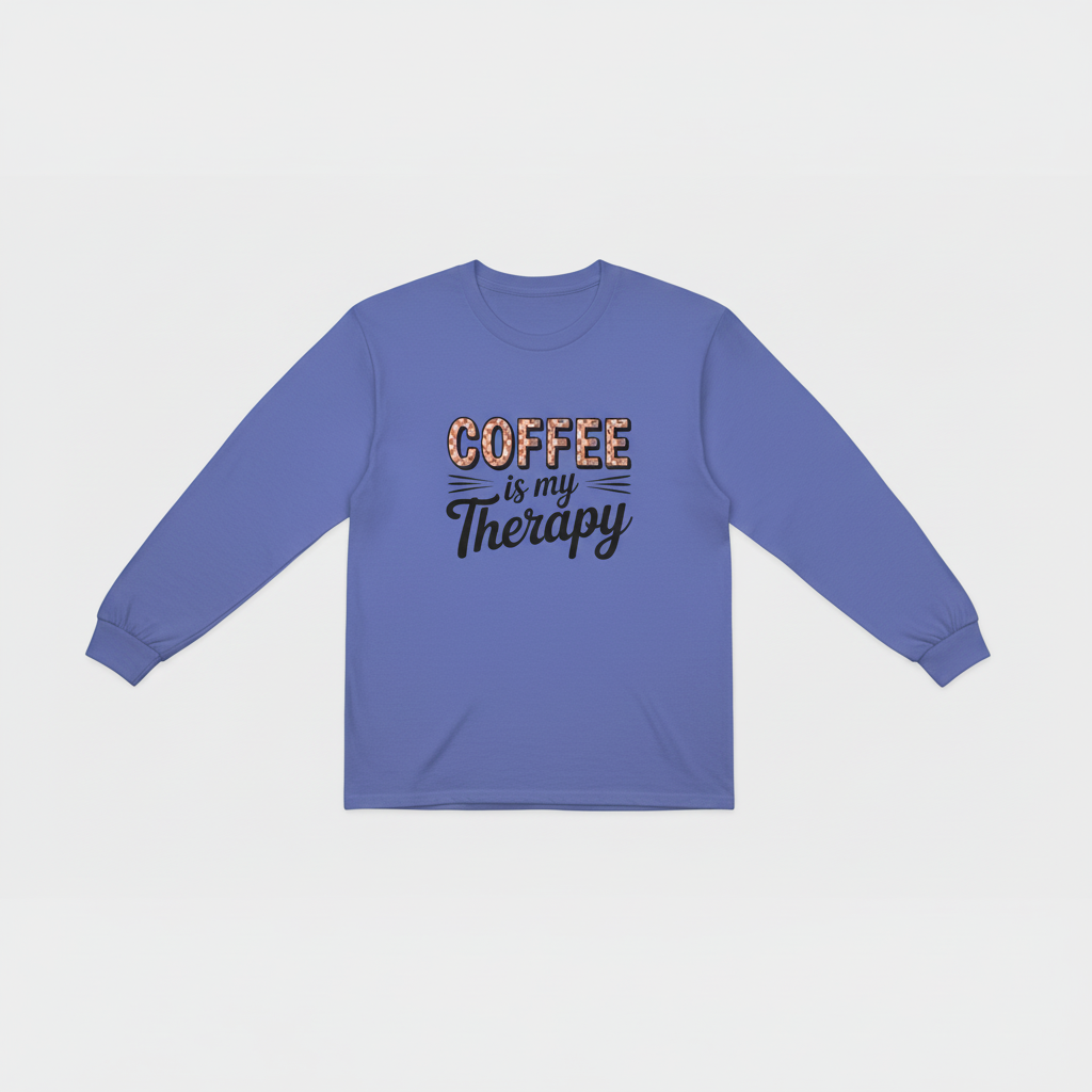 Coffee Is My Therapy Long Sleeve - Square
