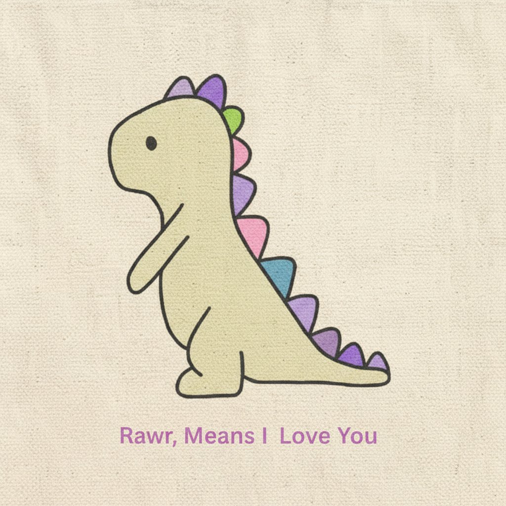Dino Tote Detail