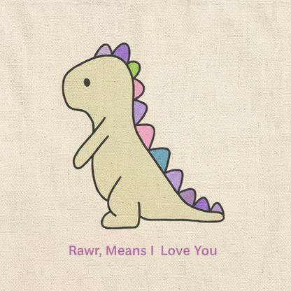 Dino Tote Detail