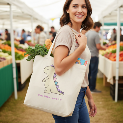 Dino Tote Filled