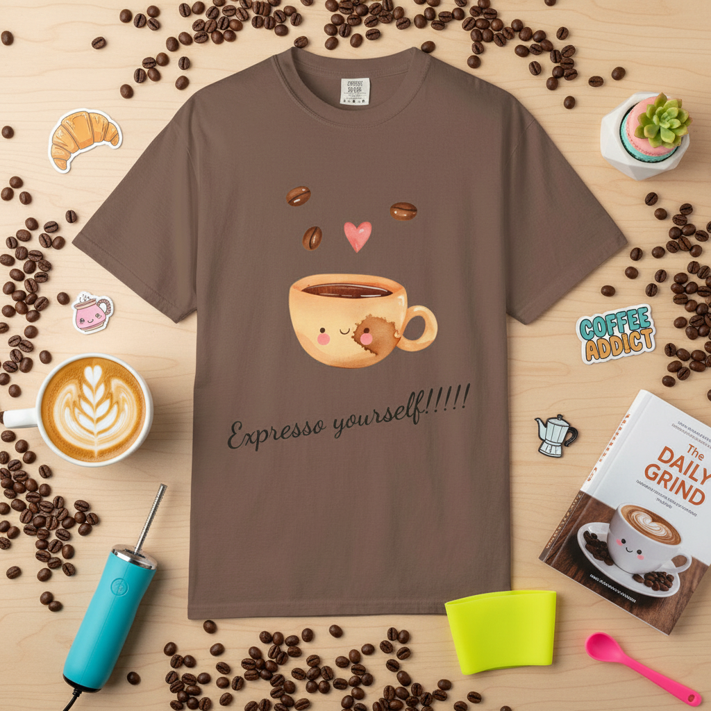 Expresso Tee Flat Lay