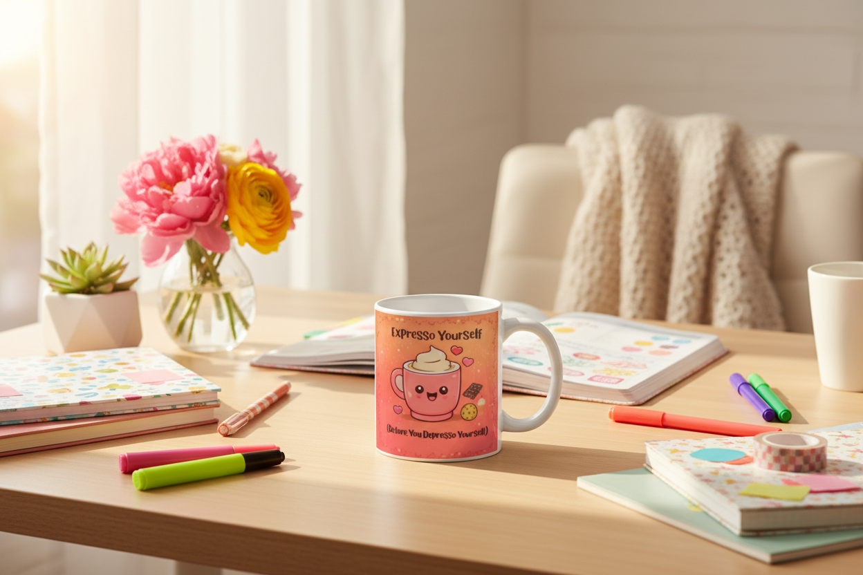 Expresso Yourself desk lifestyle