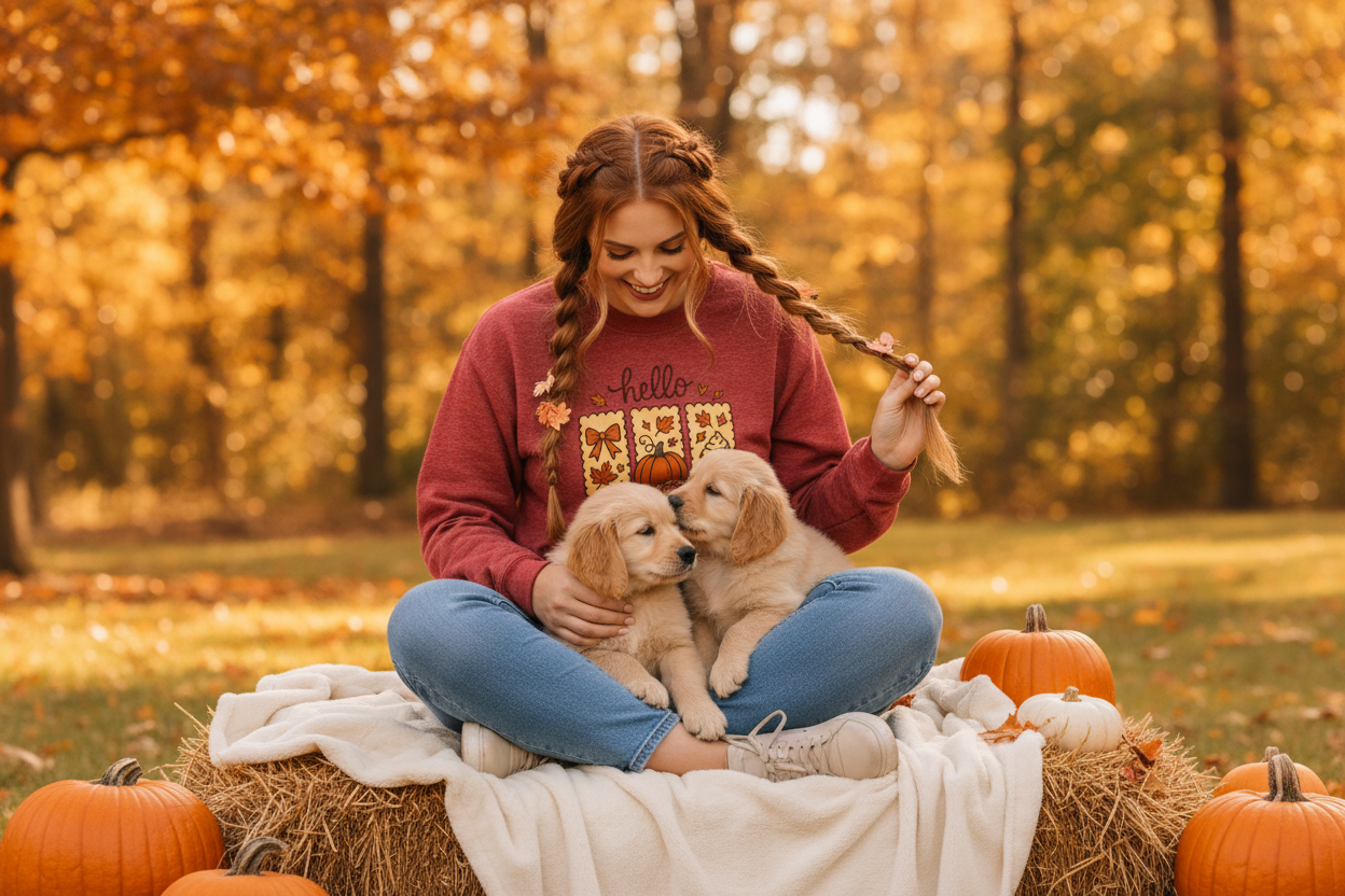 Fall Auburn Braids Puppies