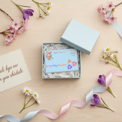 Gift flatlay with magnet