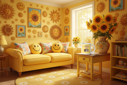 Good Meowning yellow room
