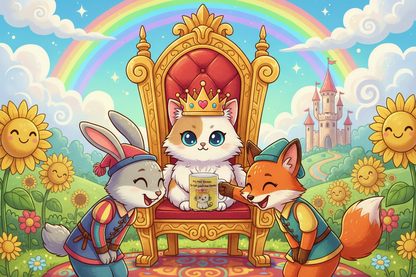 Her Majesty with loyal subjects