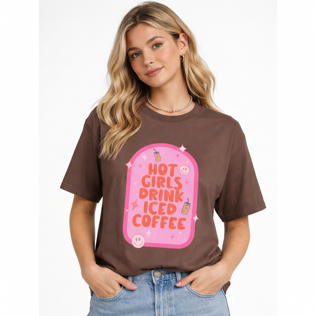 Hot Girls Iced Coffee Tee - Square