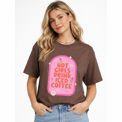 Hot Girls Iced Coffee Tee - Square