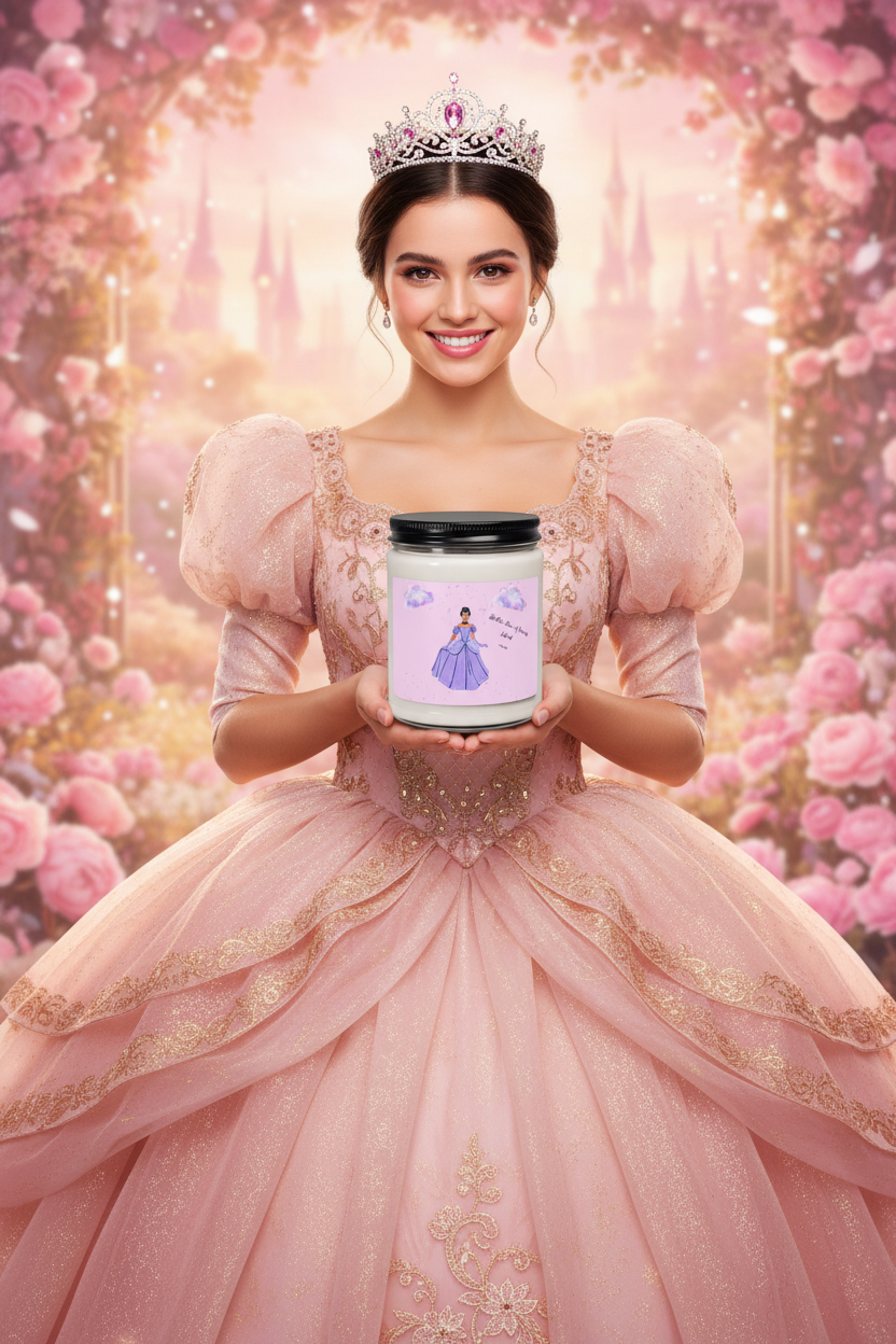 Princess holding the candle