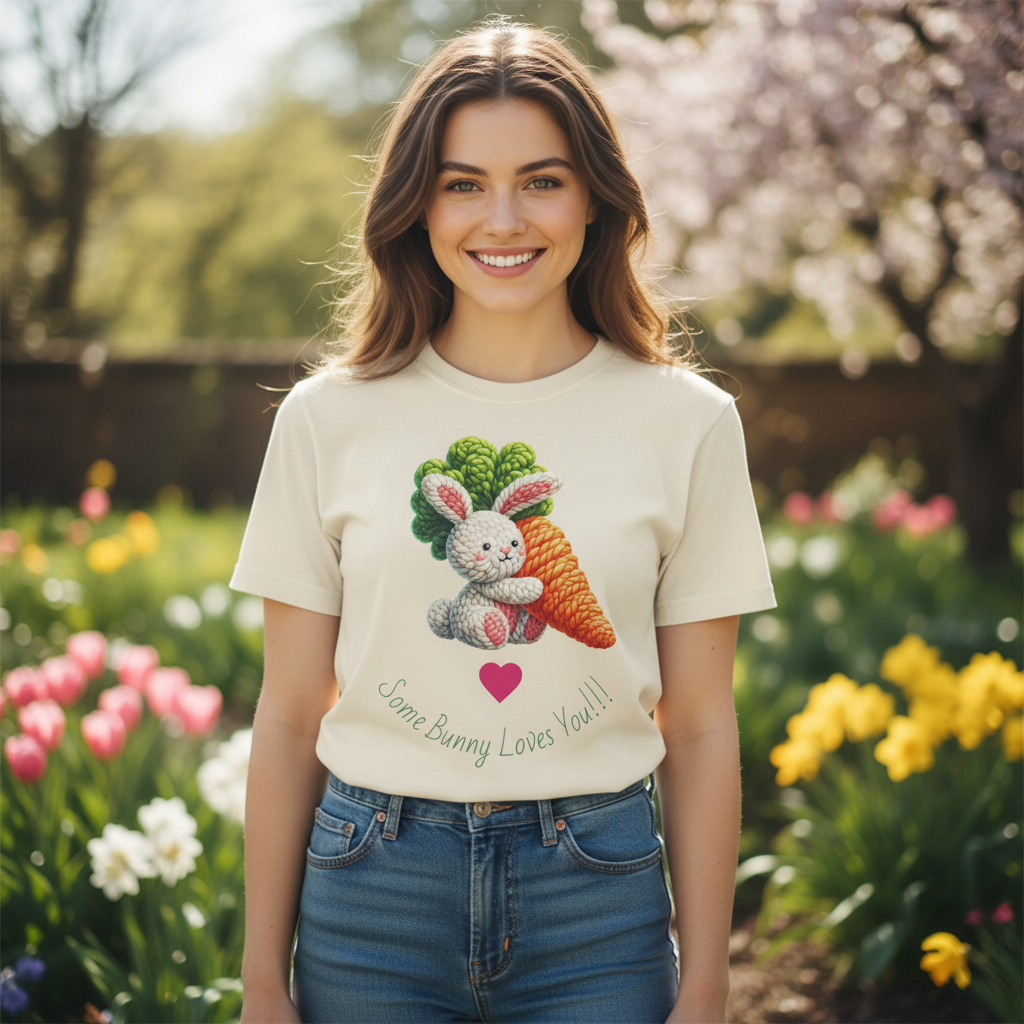 Some Bunny Loves You Tee Lifestyle